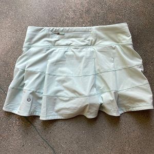 Lululemon Pace Rival Skirt, light seafoam green, like new condition, no flaws